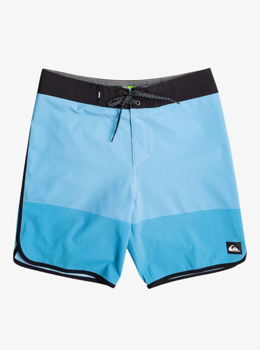 Mens Quiksilver Shorts & Amphibians | Highline Scallop 19" Boardshorts Azure Blue