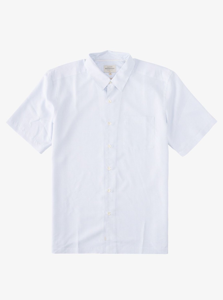 Waterman Quiksilver | Waterman Kings Cliff Short Sleeve Shirt White Kings Cliff