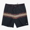 Mens Quiksilver Boardshorts | Surfsilk Mesa Stripe 19" Boardshorts Black