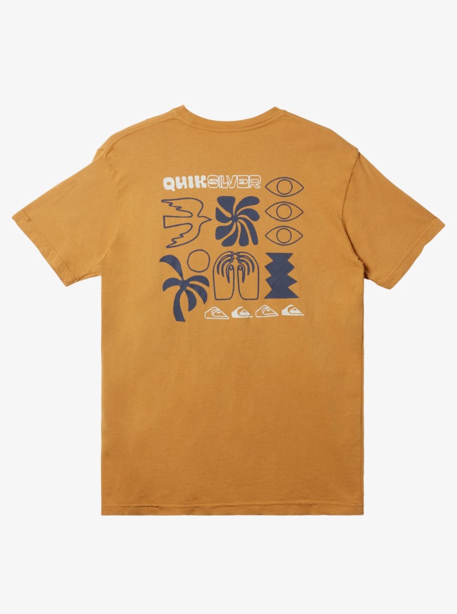 Mens Quiksilver Tees | Summer Hope T-Shirt Mustard