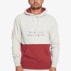 Mens Quiksilver Sweatshirts & Hoodies | Emboss Hoodie Light Grey Heather