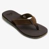 Mens Quiksilver Sandals | Carver Suede Recycled Sandals Brown 2