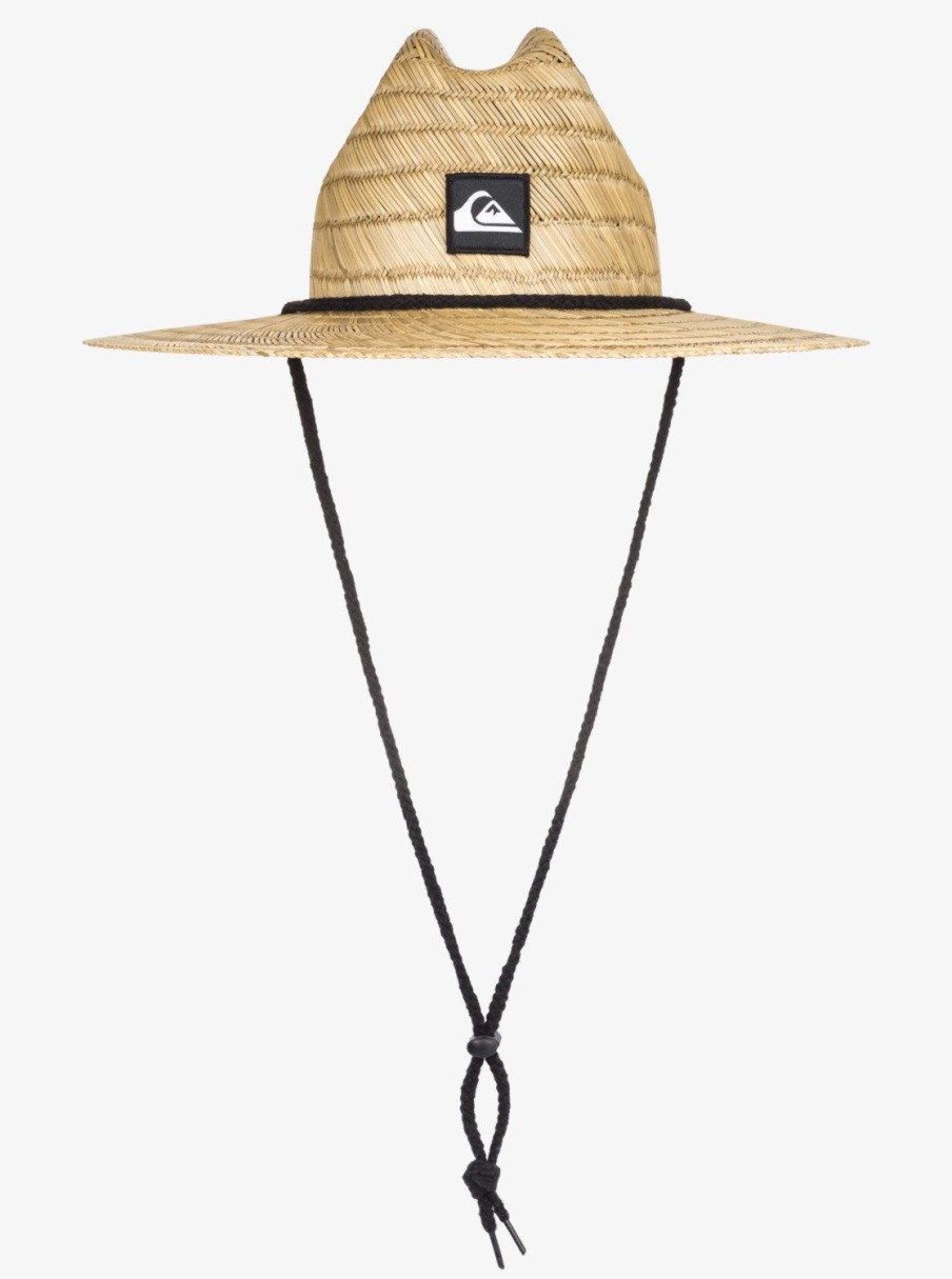 Boys Quiksilver Hats | Boy'S 2-7 Pierside Straw Lifeguard Hat Natural