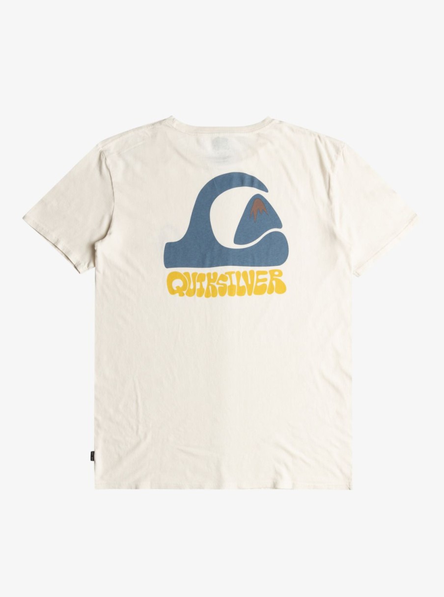 Mens Quiksilver Tees | Andy Y Andy T-Shirt Snow White