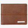 Mens Quiksilver Wallets | Stitchy Tri-Fold Wallet Chocolate Brown