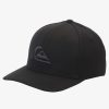 Mens Quiksilver Hats | Mountain And Wave Flexfit Hat Black/Black