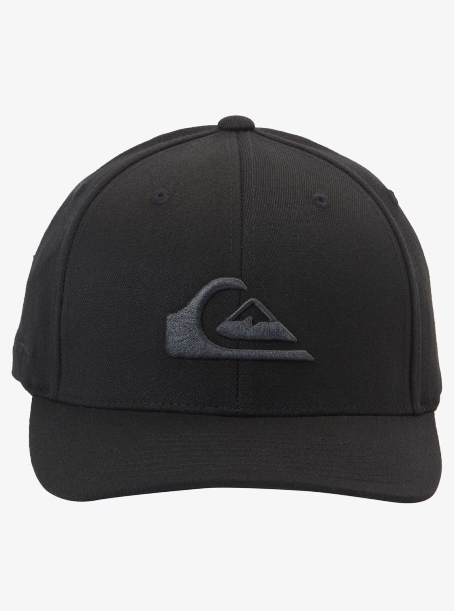 Mens Quiksilver Hats | Mountain And Wave Flexfit Hat Black/Black