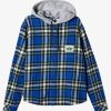 Mens Quiksilver Shirts & Polos | Quiksilver X Saturdays Nyc Overhead Saltwater Hooded Shirt Bliss Blue