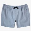 Mens Quiksilver Elastic Waist | Waterman After Surf Stretch 20" Amphibian Boardshorts Light Grey Heather