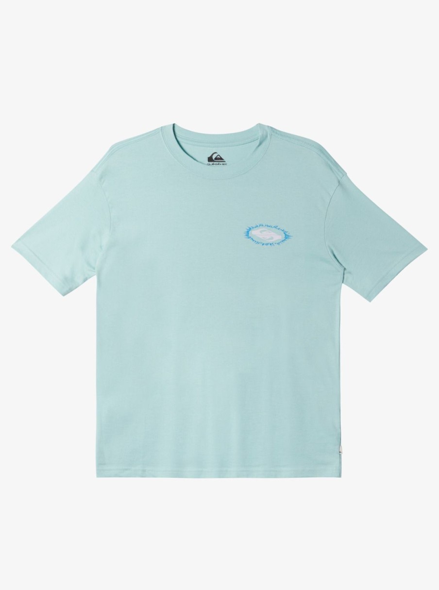 Boys Quiksilver Tees | Boy'S 8-16 Visions T-Shirt Pastel Turquoise