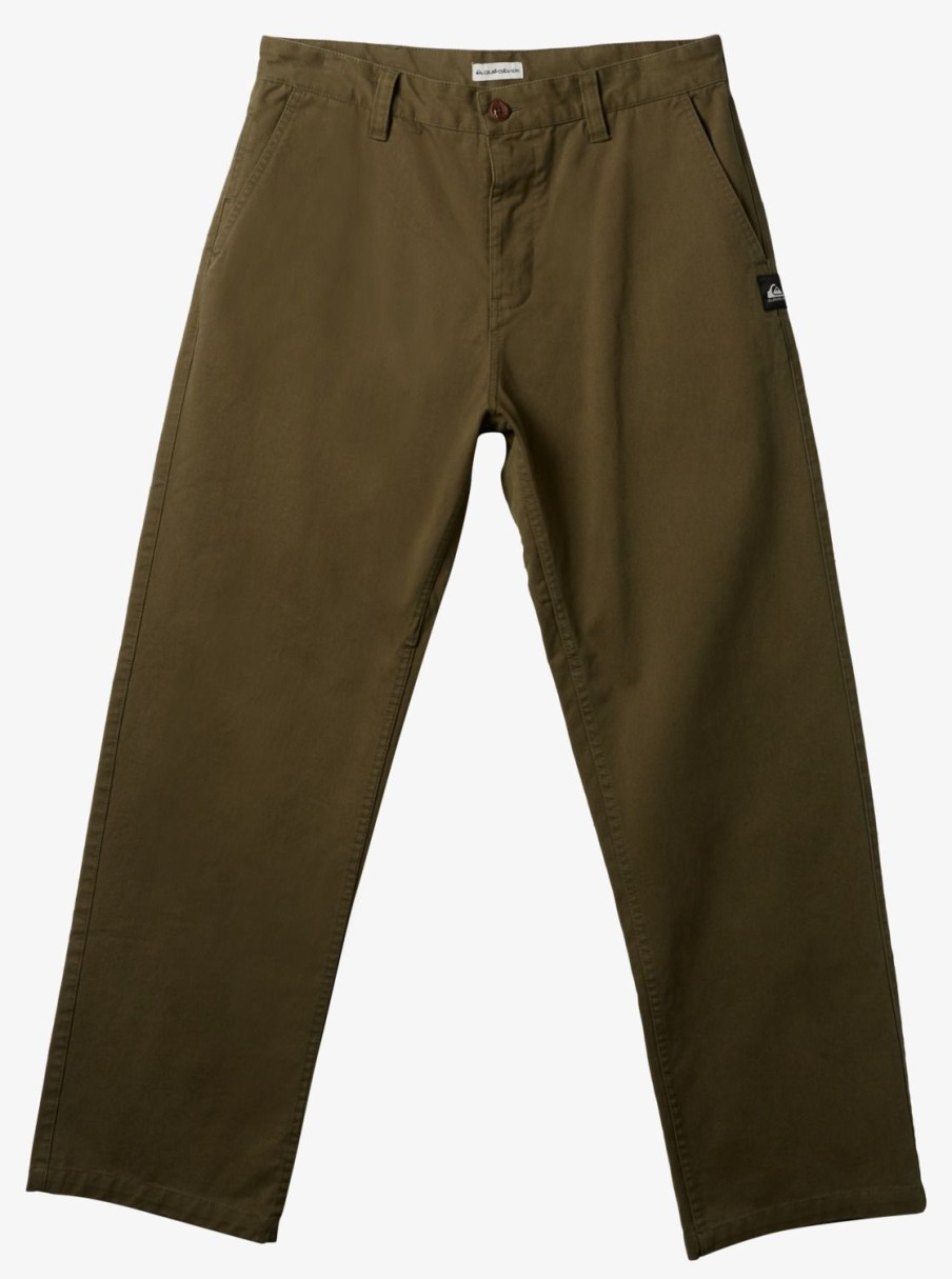 Mens Quiksilver Pants | Wilde Chino Pants Grape Leaf