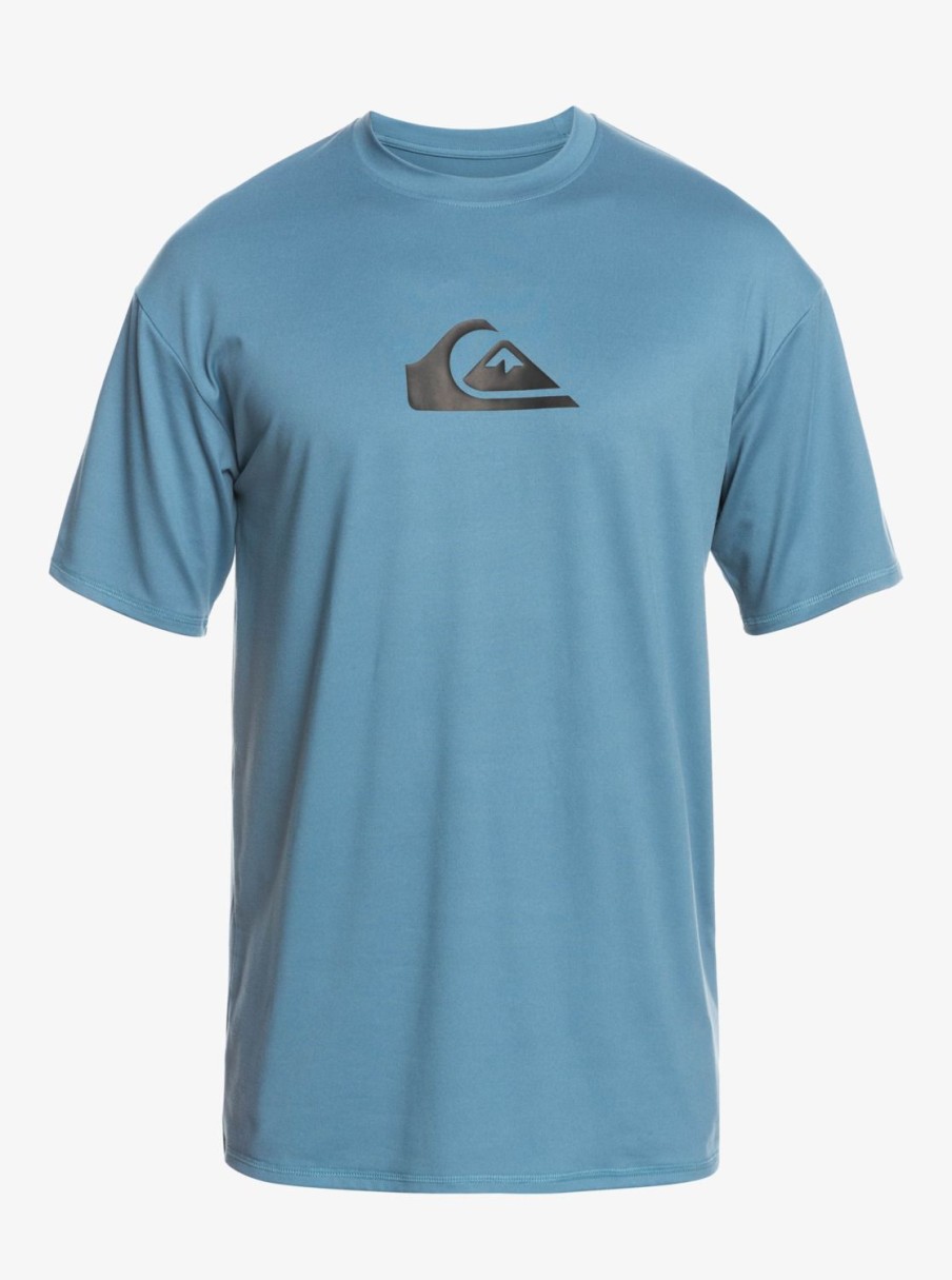 Mens Quiksilver Rashguards | Solid Streak Short Sleeve Upf 50 Surf Tee Provencial