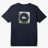 Mens Quiksilver Tees | Boardshort Linked T-Shirt Navy Blazer