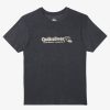 Mens Quiksilver Tees | Twinnies Mod T-Shirt Charcoal Heather