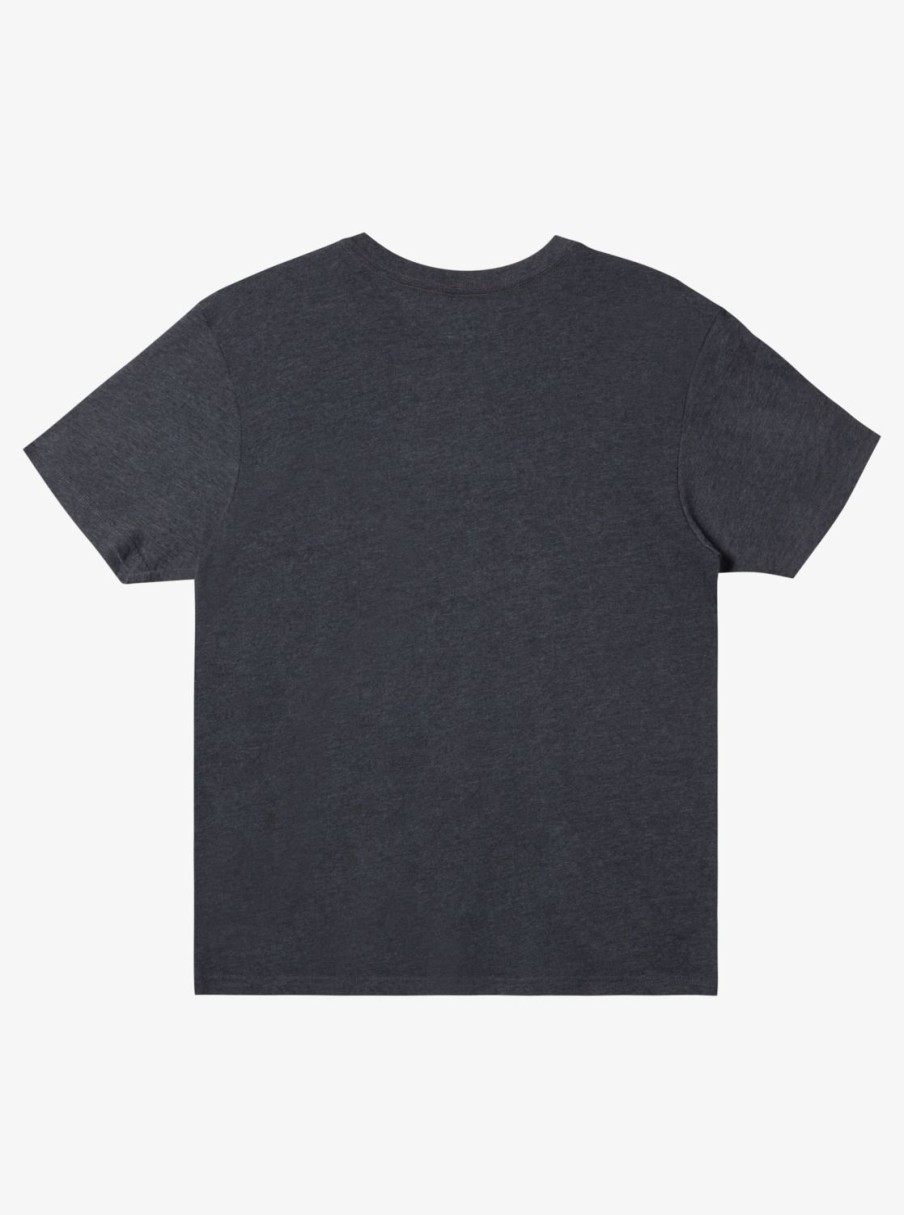 Mens Quiksilver Tees | Twinnies Mod T-Shirt Charcoal Heather