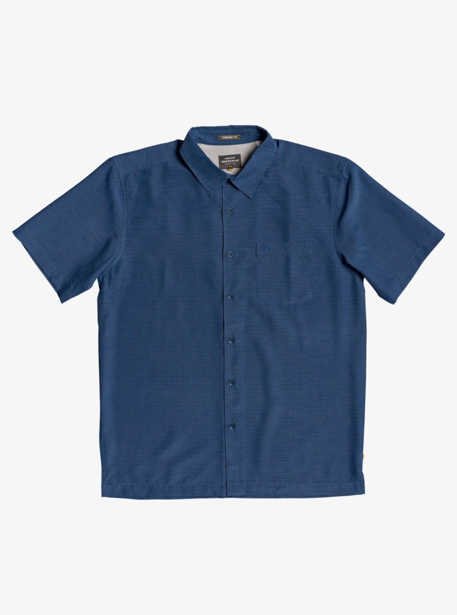 Waterman Quiksilver | Waterman Centinela Premium Anti-Wrinkle Shirt Midnight Navy Centinella