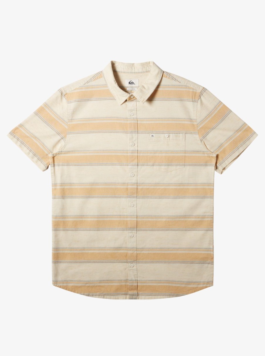 Mens Quiksilver Shirts & Polos | Cali Sunrise Short Sleeve Shirt Birch Cali