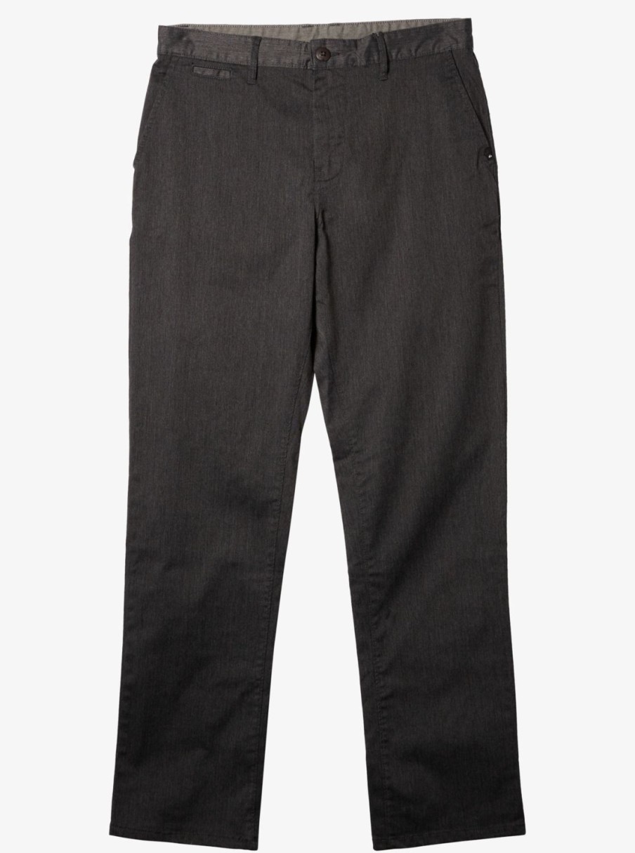 Mens Quiksilver Pants | Everyday Union Chinos Dark Grey Heather