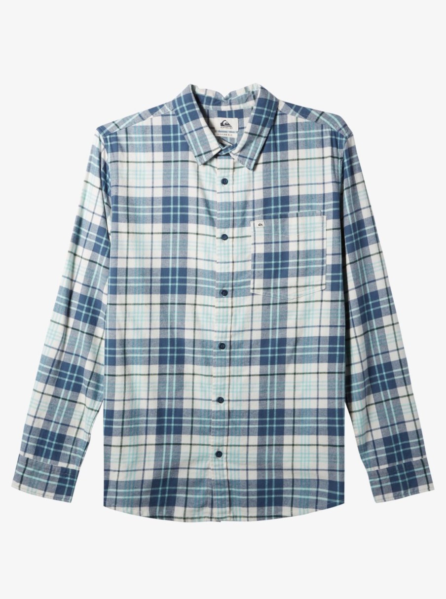 Mens Quiksilver Shirts & Polos | Banchor Long Sleeve Shirt Snow White Banchor