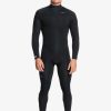 Mens Quiksilver Wetsuits | 4/3 Everyday Sessions Back-Zip Wetsuit Black