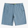 Mens Quiksilver Boardshorts | Union Heather Amphibian 20" Hybrid Shorts Captains Blue