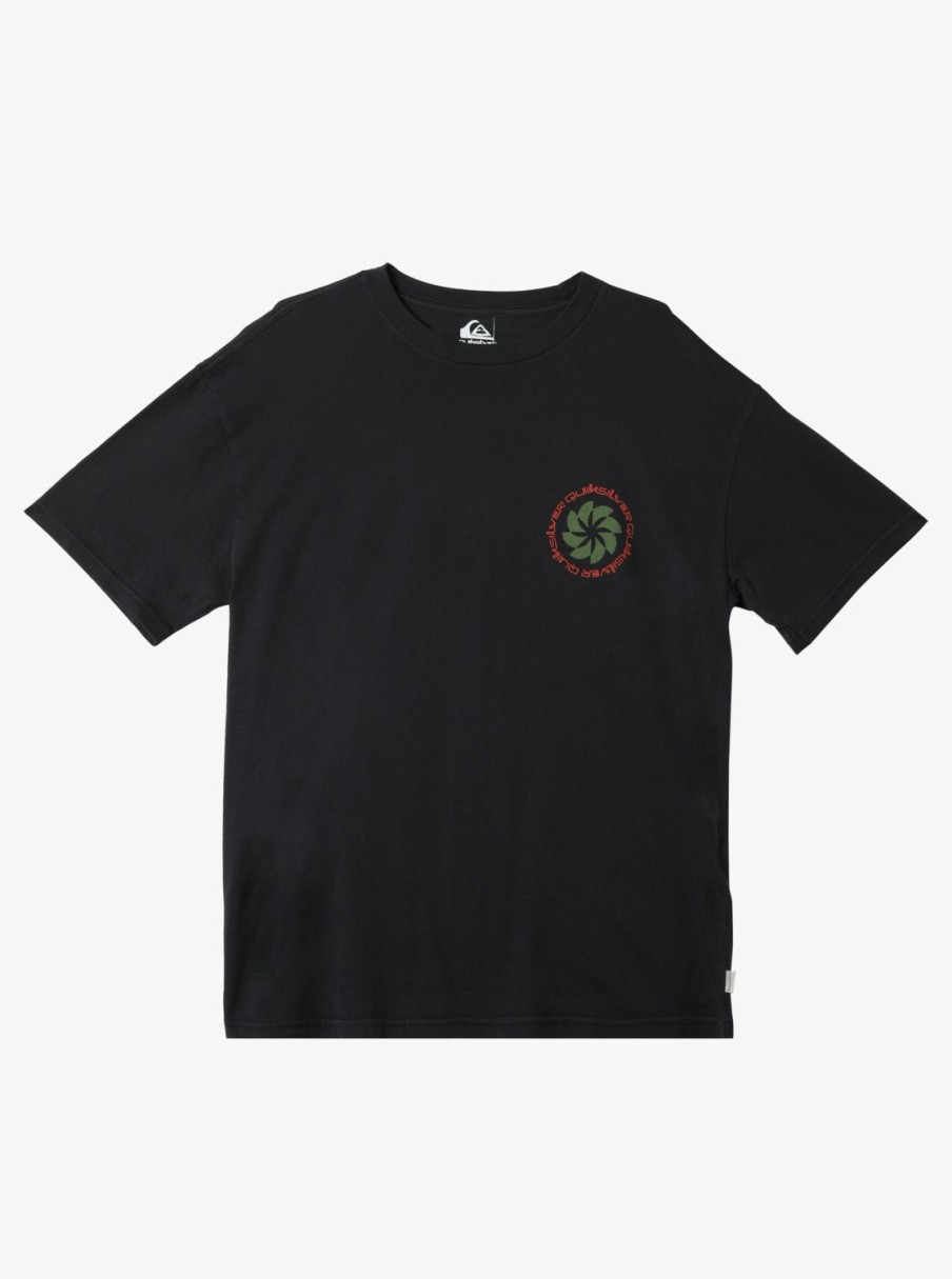 Mens Quiksilver Tees | Tipping Sunsets Mnd T-Shirt Tarmac