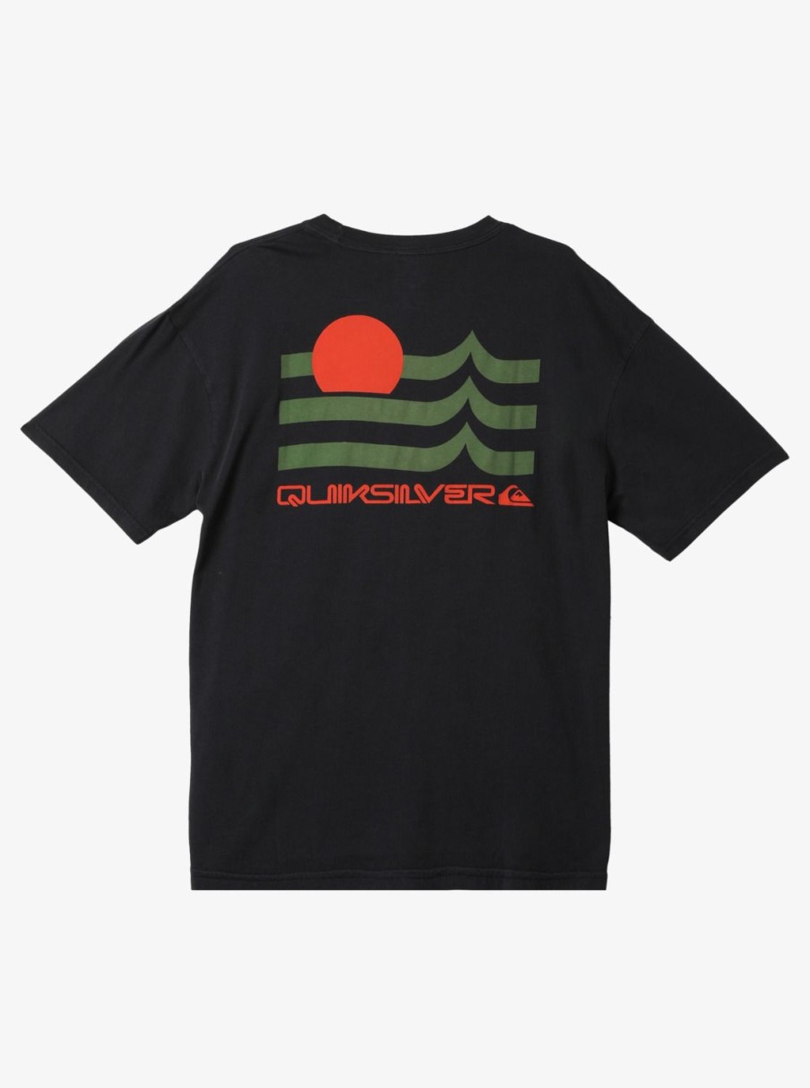 Mens Quiksilver Tees | Tipping Sunsets Mnd T-Shirt Tarmac