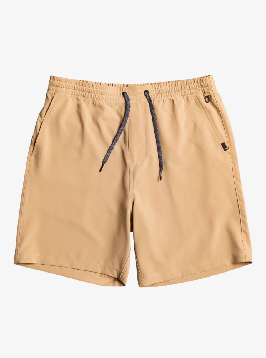 Boys Quiksilver Shorts | Boy'S 2-7 Ocean Elastic Waist 14" Amphibian Boardshorts Plage