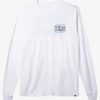 Mens Quiksilver Tees | Taking Roots Long Sleeve T-Shirt White