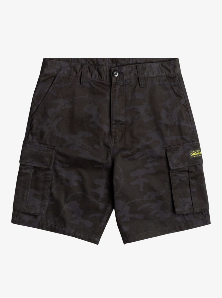 Mens Quiksilver Shorts & Amphibians | Mikey Cargo Shorts Tarmac Mongrel Camo