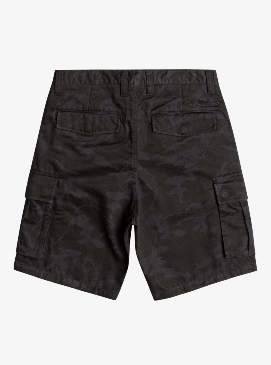 Mens Quiksilver Shorts & Amphibians | Mikey Cargo Shorts Tarmac Mongrel Camo