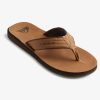 Mens Quiksilver Sandals | Carver Nubuck Sandals Tan - Pattern_1