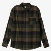 Mens Quiksilver Shirts & Polos | Motherfly Long Sleeve Shirt Major Brown Motherfly