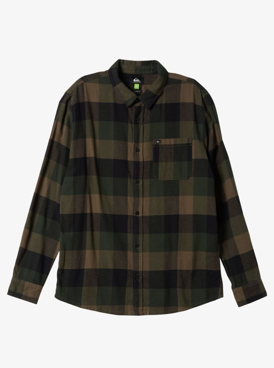 Mens Quiksilver Shirts & Polos | Motherfly Long Sleeve Shirt Major Brown Motherfly