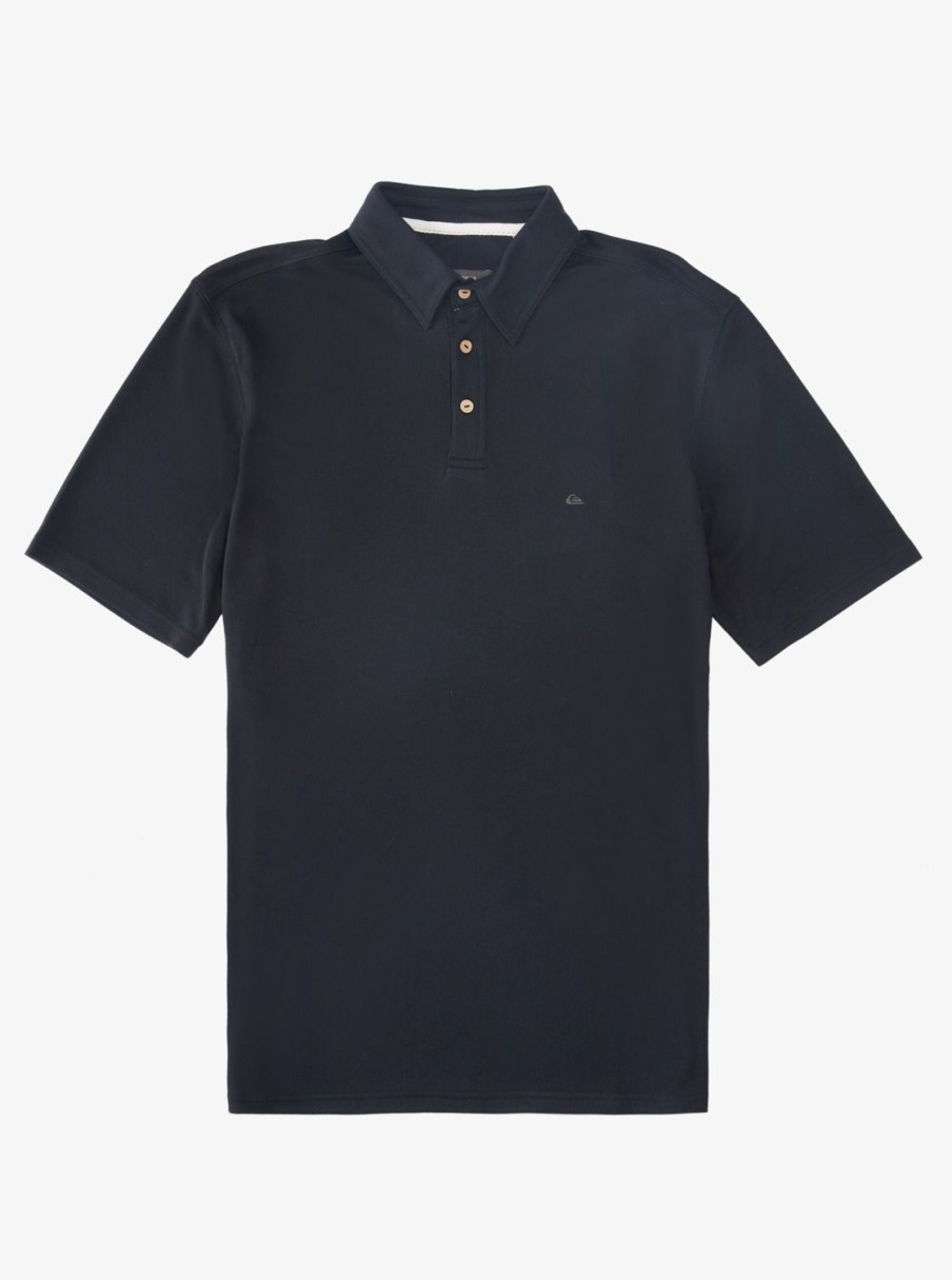 Waterman Quiksilver | Waterman Waterpolo Short Sleeve Polo Shirt Black