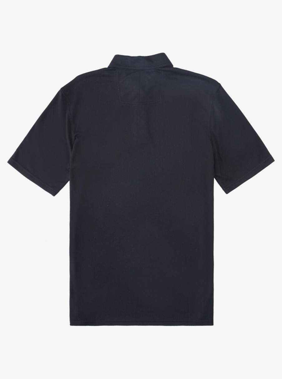 Waterman Quiksilver | Waterman Waterpolo Short Sleeve Polo Shirt Black