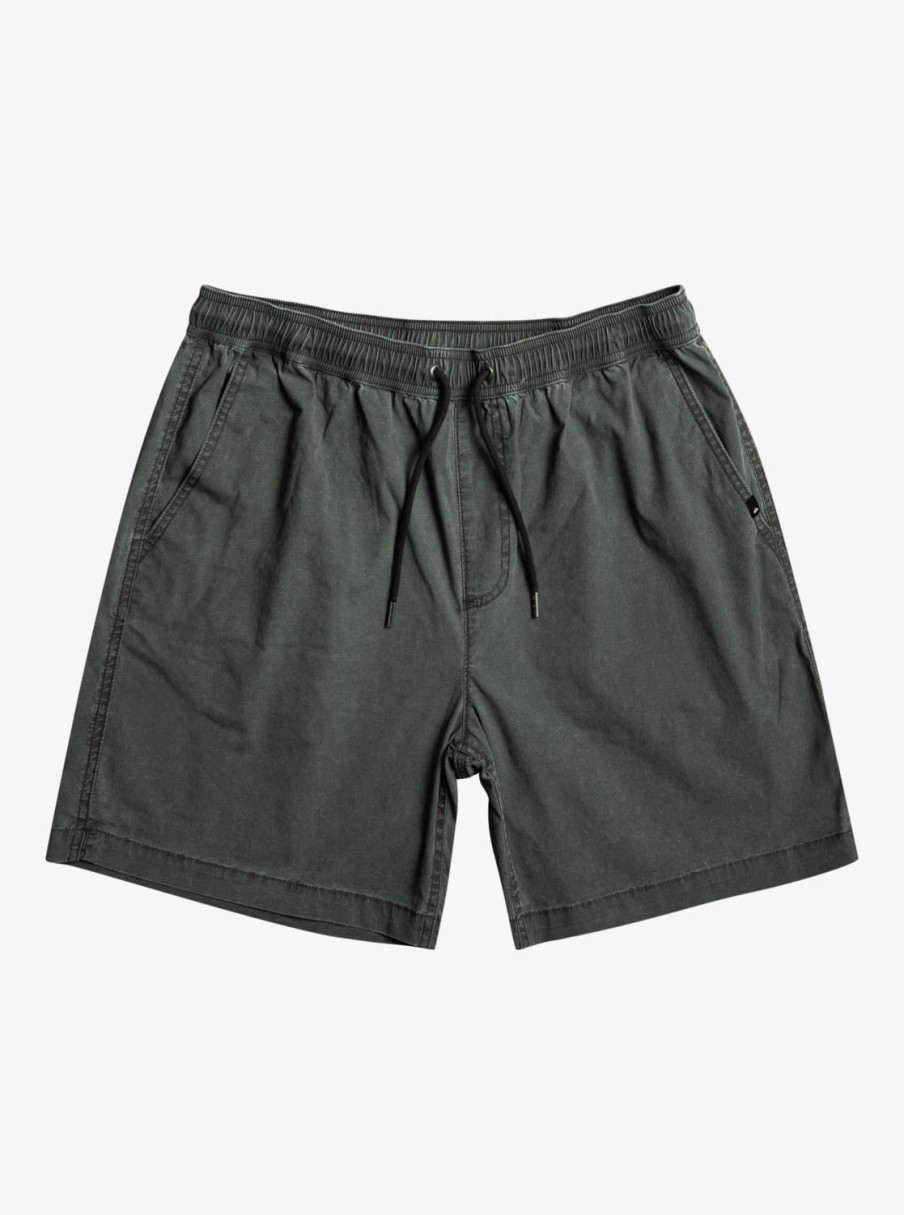 Mens Quiksilver Shorts & Amphibians | Taxer Elastic Waist Shorts Black