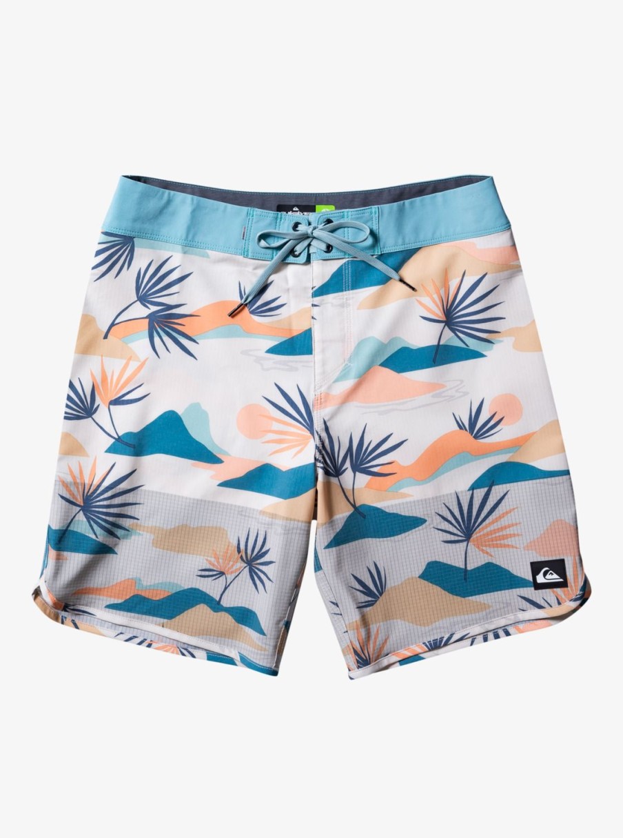 Mens Quiksilver Boardshorts | Highline Scallop 19" Boardshorts Birch