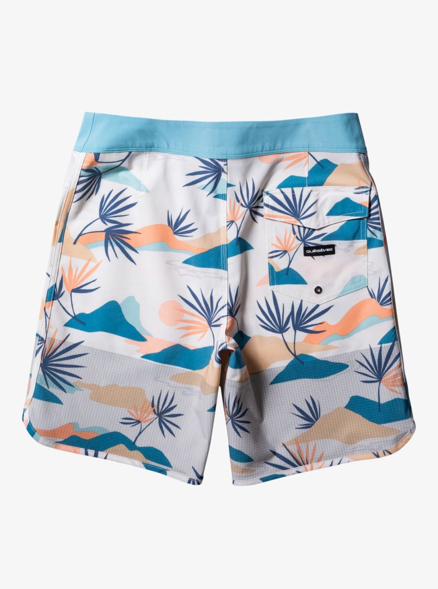 Mens Quiksilver Boardshorts | Highline Scallop 19" Boardshorts Birch