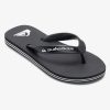 Boys Quiksilver Sandals | Boy'S 8-16 Molokai Core Flip-Flops Black 1