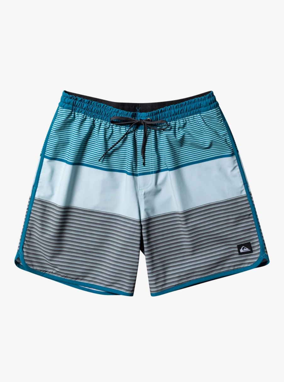 Mens Quiksilver Elastic Waist | Surfsilk Tijuana 17" Volleys Maroccan Blue