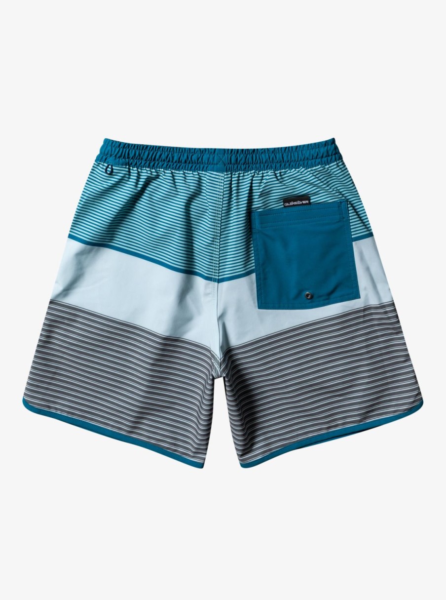 Mens Quiksilver Elastic Waist | Surfsilk Tijuana 17" Volleys Maroccan Blue