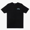 Mens Quiksilver Tees | Waterman Fish Flow Qt-Shirt Black