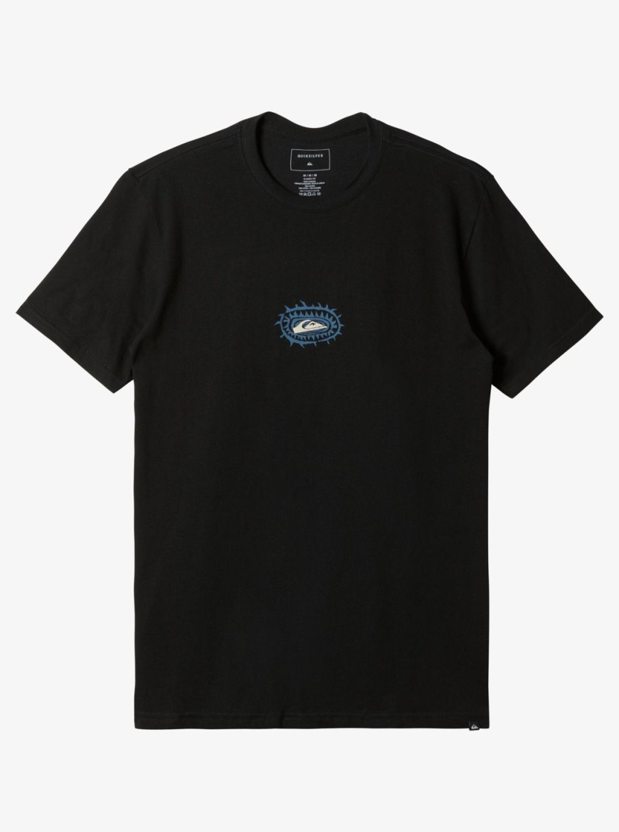 Mens Quiksilver Tees | Urban Surfin T-Shirt Black