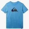 Boys Quiksilver Tees | Boy'S 8-16 Comp Logo T-Shirt Azure Blue