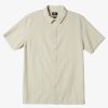 Mens Quiksilver Shirts & Polos | Pacific Stripe Short Sleeve Woven Shirt Birch Pacific Stripe