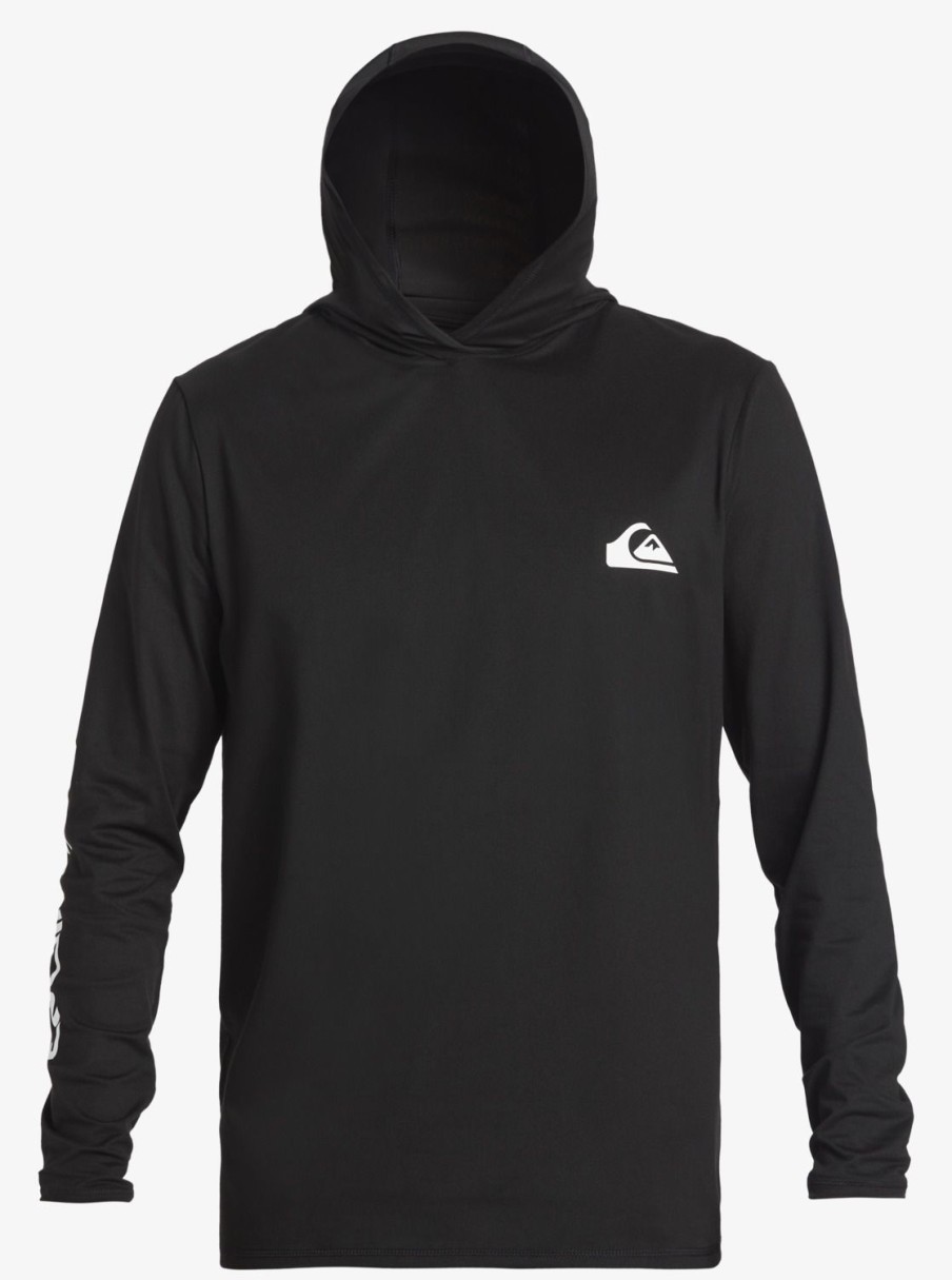 Mens Quiksilver Rashguards | Omni Session Upf 50 Long Sleeve Surf Tee Black