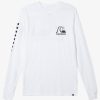 Mens Quiksilver Tees | The Original Long Sleeve T-Shirt White