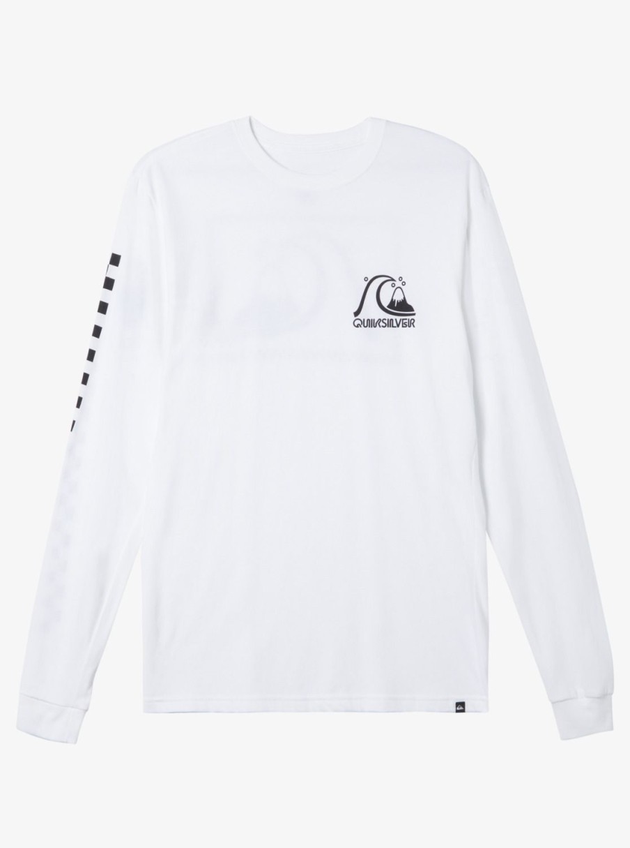 Mens Quiksilver Tees | The Original Long Sleeve T-Shirt White