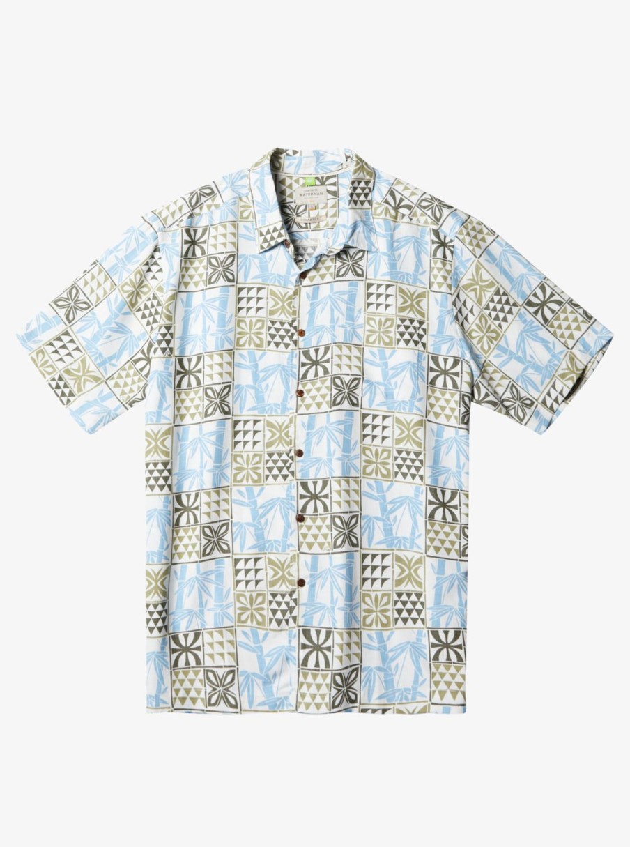 Mens Quiksilver Shirts & Polos | Waterman Plaid Flight Short Sleeve Shirt Tea Checked Flight